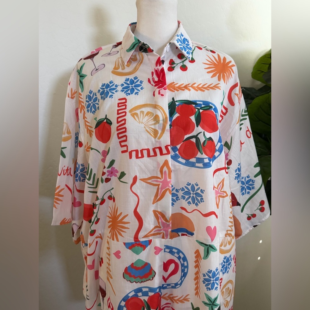 PETAL & PUM Mixed Print Romper - Picture 4 of 6